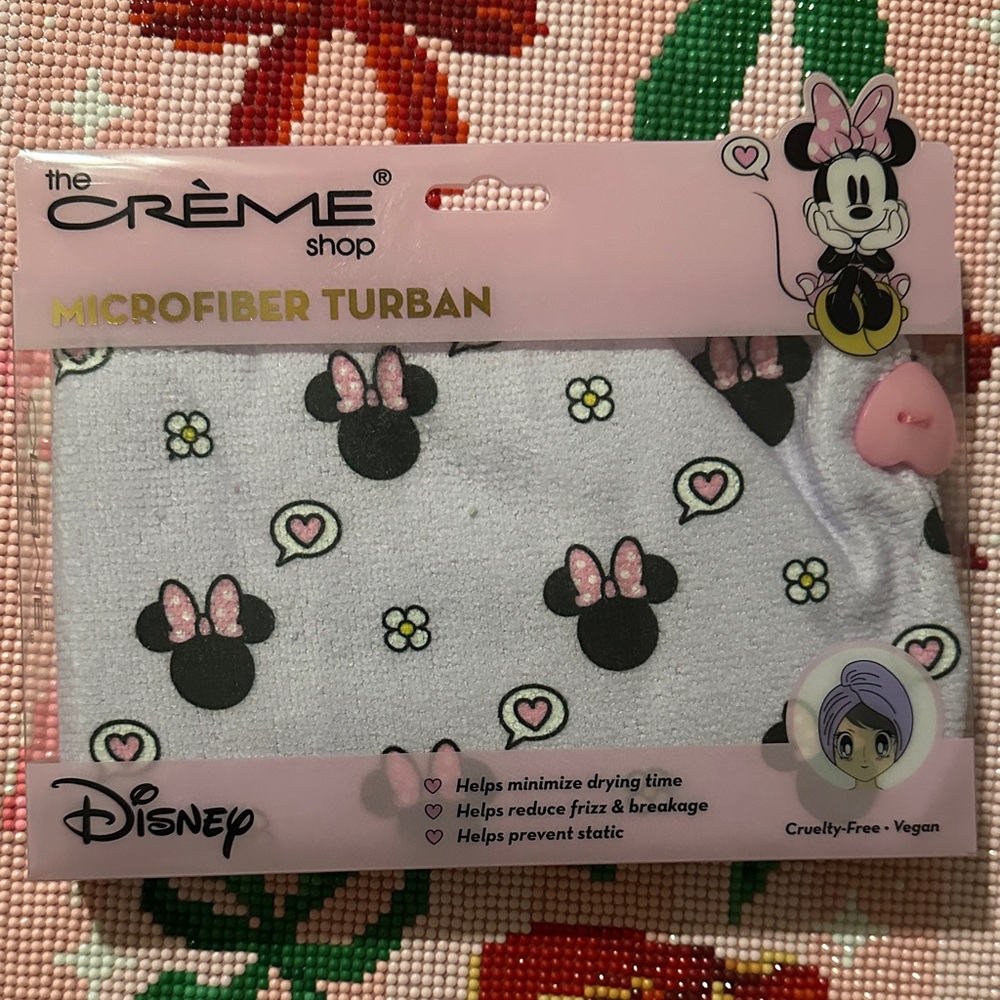 Disney x The Crème Shop Pink Microfiber Hair Turban